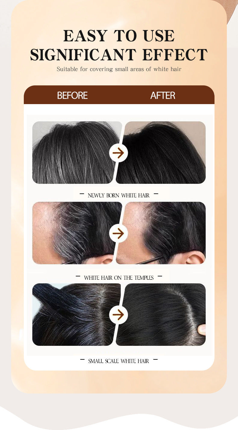 Beauty Hair Stick for Covering Gray Hair, Non-Fading Temporary Hair Dye